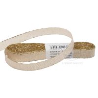 Stuha s metaloplastom Torsade, šírka 10mm, 103000-zlatá 10m