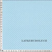 Látka Puntík 2mm sv.modrý piselli 102558 metr (1)