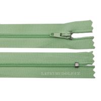 Zips špirálový 3mm nedeliteľný 30cm 246-pistáciová