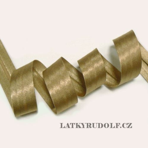 Lemovka saténová 20mm 141038-zlatá