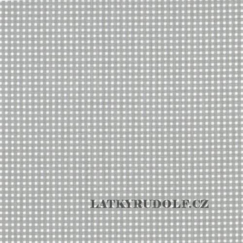 Látka Šedá mřížka 2mm 102341