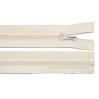 Zips kosticový 5mm deliteľný 35cm 306-smotanová