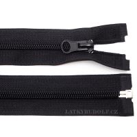 Zips špirálový 5mm deliteľný 75cm 332-čierna