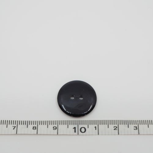 Knoflík hladký černý 20,32