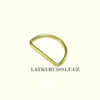 Metal D Ring 30mm gold