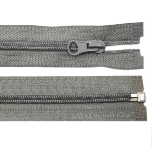 Zip spirálový 5mm dělitelný 75cm 317L-šedobéžová