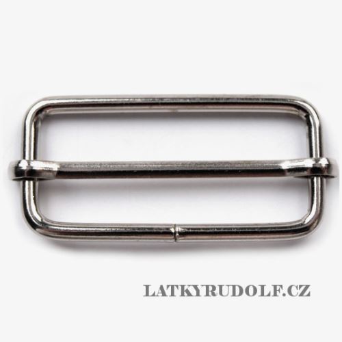 Posunovač na popruhy 40x14mm nikl