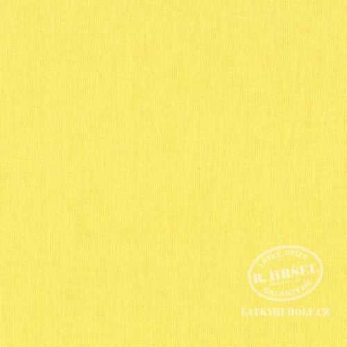 Látka Plátno světle žluté (poussin) 145g 102009