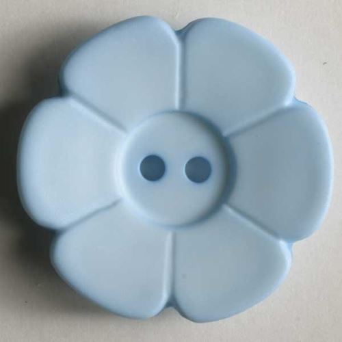 Knoflík Dill 28mm kytka sv.modrá 289082