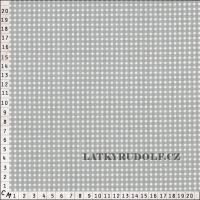 Látka Šedá mřížka 2mm 102341 metr (1)