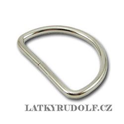 Polokroužek kovový 20mm nikl