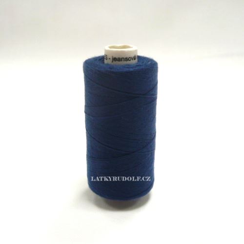 Nit Unipoly jeans polyesterová 200m 549-tm. modrá