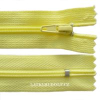 Zips špirálový 3mm nedeliteľný 55cm 109-svetlo žltá