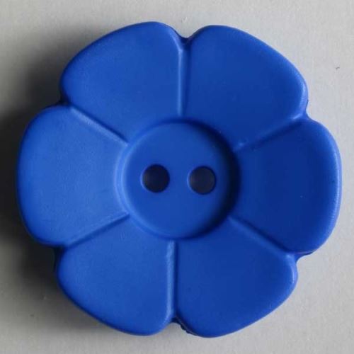 Knoflík Dill 15mm kytička modrá 219083