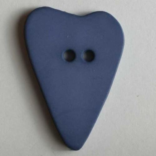 Knoflík Dill 28mm srdce tm.modré 289060