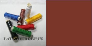 Nit Unipoly polyesterová 100m 275-červenohnědá
