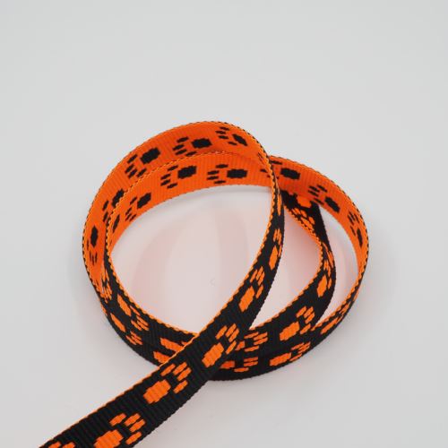 Popruh 15mm tlapky oranžové