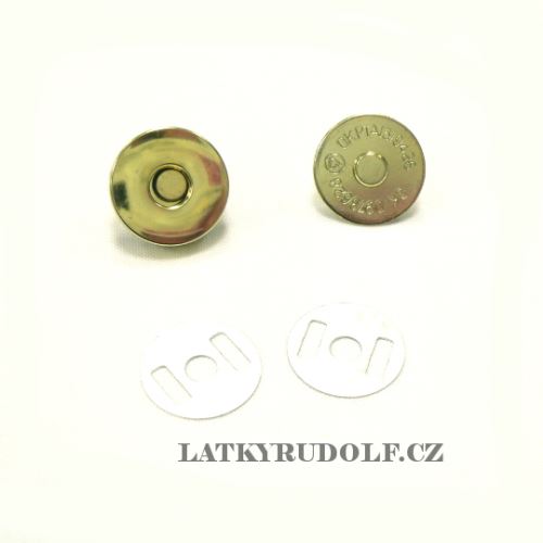 Magnetické zapínání 18mm zlaté