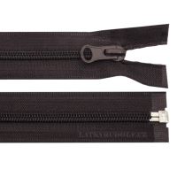 Coil zipper 5mm open end 55cm 304L-dark brown