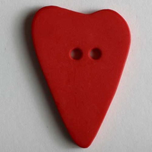 Knoflík Dill 28mm srdce červené 289071