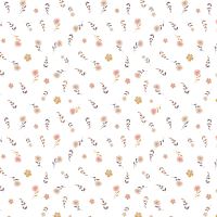 Cotton fabric – flowers and small blossoms on a cream background 103866 poplin