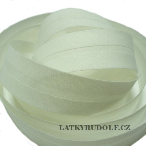 Šikmý proužek 30mm smetanový