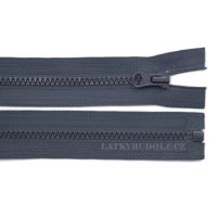 Zips kostený 5mm deliteľný 40cm 312-tmavo šedá