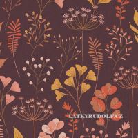 Fabric Autumn meadow flowers 202261