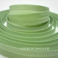 Cotton bias binding tape 14mm ice green, 25m/paket